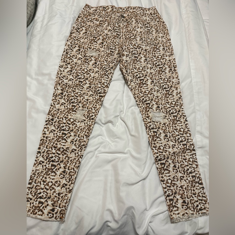 Leopard Print Skinny Jeans